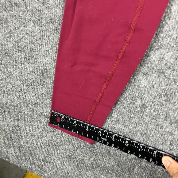 Lululemon Leggings Womens Small Burgundy High Rise Stretch Yoga Pants - Picture 2 of 8